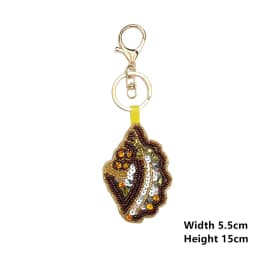 Cute Conch/Starfish/Crab/Seashell Appliques Embroidered Beaded Decals Keychains DIY Bags Charms Ocean-theme Hanging Ornament