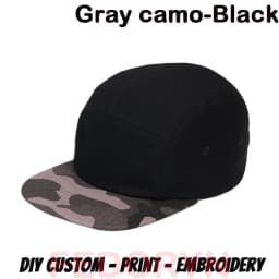 Fedoryn Custom Embroidery Flying Cap Cotton 5-panel Camping Hat Flat Brim Baseball Cap Design Print Skateboard Cap Wholesale