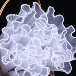 28cmx4yard Flower Wrapping Paper Gold Silver Pearl edge Wave Yarn Flower Packaging Lace Mesh Florist Handmade Bouquet Gift Decor