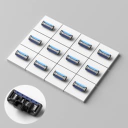 Colorlamb Men Razor Blades Set 4-16 PCS 5 Blades Martensitic Stainless Steel Refill Cartridges with Trimmer for Manual Shaver