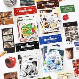 50pcs Retro Ins Journal Decorative Material Sticker Pack Creative Handbook Collage DIY Diary Album Scrapbook Aesthetic Supplies