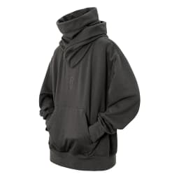 11 BYBB'S DARK 2026 Double Neckline Hoodie Techwear Harajuku Men Hoodies Hip Hop Streetwear Pullover Sweatshirts Oversize