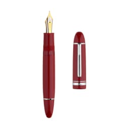 MAJOHN Final Craftsman P141 Pen Metal Copper Piston Ink Absorption 8 # 40 Sun Tip, Dual Color Pen Tip Lightweight Resin Pen Body