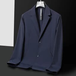 Men's Tech Stretch Casual Blazer Activewear Lightweight Softly Textured Sports Suit Jacket Wrinkle Resistant Travel Outerwear