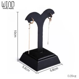 Black PU Leather Jewellery Ring Earrings Stand Holder Set Jewelry Pendant Necklace Chain Chokers Display Bust Bangle Organzier