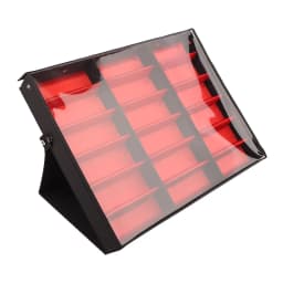 5/18 Grids Flip Eyeglass Display Box Showcase Sunglasses Case Storage Organizer For Women Men