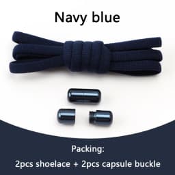 Elastic No Tie Shoelaces Semicircle Shoe Laces For Kids and Adult Sneakers Shoelace Quick Lazy Metal Lock Laces Shoe Strings