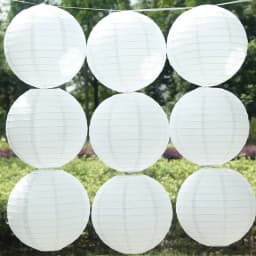 4-6-8-10-12-14-16 Inch Wedding Lanterns Chinese White Lanterns Hanging Colorful Wedding Decoration Paper Ball Lampshade Party