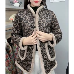 Thickened Fleece Winter New Style Women's Cotton Jacket Floral Warm Fashionable Coat Lady's Winter Outerwear Cotton Padded Coat