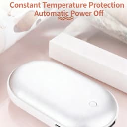 This double-sided heated pebble hand warmer is suitable for keeping your hands and abdomen warm and heats up quickly.