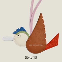 Crocodile & Lizard Skin Bird Charm Handmade Luxury Bag Charm Pendant For Birkin & Kelly Bag Unique Designer Handbag Accessory