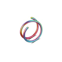 1PC Stainless Steel Double Layers Nose Ring for Single Piercing Women Men Twist Nose Hoop Spiral Nose Ring Earrings Jewelry 20g