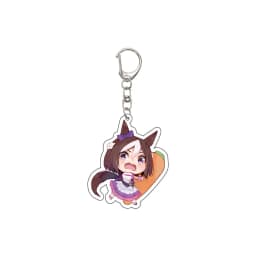 55MM Anime Pretty Derby Keychain Oguri Cap Special Week Silence Suzuka Tokai Teio Key Chain Acrylic Model Plate Christmas Gifts