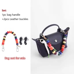 Colored Beading Bag Handle For Longchamp Mini Pearl Chain Bag Strap Shoulder Strap Bag Decoration Bag Replacement Accessories