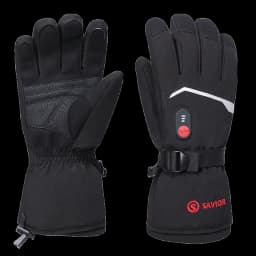 Savior Heat Winter Mittens Ski Heated Gloves Rechargeable Eelctric Battery for Men Women Keep Warm Heated Outdoor Sports Gloves