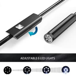 5.5/7.0MM Type-C Endoscope Camera with 6 Adjustable LEDs USB Android Flexible Inspection Borescope for Phone PC