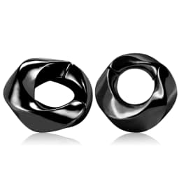 Casvort 2PCS Vortex Ear Weights Hangers Stainless Steel Magnetic Ear Gauges Plugs Fashion for Women Body Jewelry Piercing Gift
