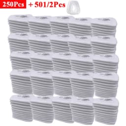 5N11 Cotton Filter Paper 501 Cover For 3M 6001/6200/6800 Gas Mask Spraying Painting Chemical Respirator Dust Proof Accessories
