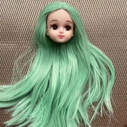 Licca Doll Head Princess DIY Toy Rare Collection Long Hair Doll Parts 1/6 Princess Doll Accessories Colorful Hair Doll Heads