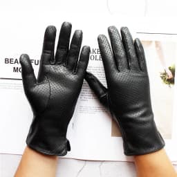 Summer Driving Women's Sheepskin Leather Gloves With Thin Silk Lining Sun Protection and Anti Slip Motorcycle Riding Gloves