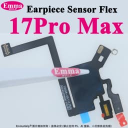 Earpiece Sensor Proximity Flex Cable Light for iPhone 16 Pro Max 15 Plus 14 17 Pro Mic Ear Speaker Microphone Repacement