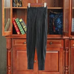 Miyake Pleated Radish Pants Women's Loose Thin Harem Pants Pleated Calf Solid Color Versatile Simple Oversized with Elasticity