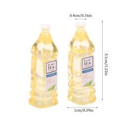 1 Set 1/12 Miniature Wine Bottles Dollhouse Kitchen Accessories - Mini Dolls House Living Room Accessories Beer Drink Bottles