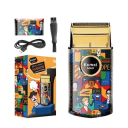 Kemei Hair Clipper Rechargeable Graffiti Pattern Electric Professional Barber Trimmer Man Shaver KM-MAX2092 KM-MAX5090 KM-RS7098