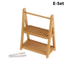 1Set 1:12 Dollhouse Miniature Wooden Bread Rack Cake Shelf Storage Box/Basket With Baking Clip DollHouse Scene Decor Accessories