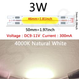 8pcs LED COB Lamp Beads Chip High Power 1W 3W 5W DC3V 9V 12V 15V For LED Car Bicycle Flashlight Wall Lamp Lights Tube Repair DIY