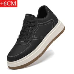 New Height-increasing Shoes for Men: 10CM-8CM-6CM Invisible Height-increasing Sports Shoes, White Sports Shoes, Large Size 37-44
