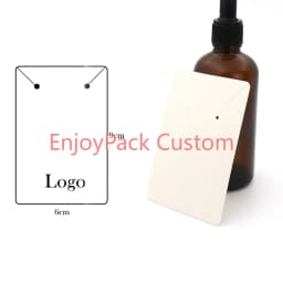 100Pieces Customize Personalize Logo Print Paper Jewelry Thank You Necklace Earring Holder Cards Packing Display Stand Wholesale