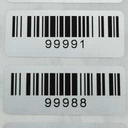 100pcs Serial Number Warranty Seal BAR-CODE Security Label Box Safety Sticker VOID Left Removal Proof Tamper Evident Cover