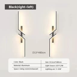 DINDALLED Modern LED Wall Light Ambient Strip Lamp for Bedroom Bedside TV Backlight Living Room Sofa Decor Lighting Fixture