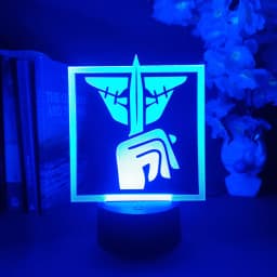 Rainbow Six: Siege Game Lamp Skull Rain Action Defender Operator Cavilla Skill Quiet Logo 3D Acrylic Nightlight Caveira Decor