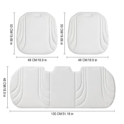 LEIBOO Summer Universal Breathable Hot Pressed Seaweed Fiber Car Seat Cushion Non Slip Wear Resistant Auto Protector Cover Pad