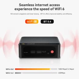 Beelink Mini PC SER 5 SER5 MAX AMD Ryzen R7 7735HS R5 5500U Desktop Gaming Computer WiFi 6 1000M M.2 2280 NVMe SSD 4K 60Hz