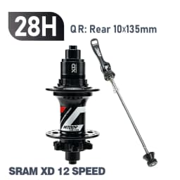 ARC MT009 Rear Hub 4in1 BOOST 10x135 12x142 12x148 MTB XC Gravel E Bike Bicycle Hub 28H 32H HG XD MS-Micro Spline 12V 6 Pawl