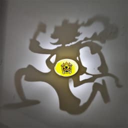 New Anime One Piece Roronoa Zoro Wall Lamp Toy Luffy Goku Shadow Light Projector Lamp Creative Anime Peripherals Collection Gift