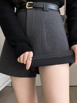 Duomofu Stylish Women's Casual Solid High Waist Wide Leg Shorts with Pocket Loose Woolen Suit Shorts Business Boot Shorts S-XL