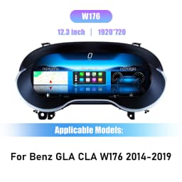12.3'' Digital Dashboard Cluster For Mercedes Benz C GLA CLA W176 117 C177 X156 2014 6 Ntg4.5 5.0 Auto Instrument Paneel Cockpit
