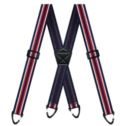 Hidden Suspenders for Men 1.6" Wide Elastic Adjustable Work Suspenders Heavy Duty with 4 Snap Loop X-back Braces for Trousers