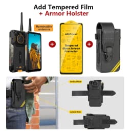 Ulefone Armor 26 Ultra Walkie Talki Rugged Smartphone 12GB+512GB Android 13 6.78 inch 15600mAh MediaTek Dimensity 8020 5G NFC