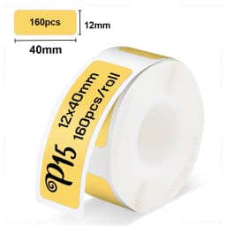 Marklife P15/P12/P11 Label Printer White Label Paper 12*40mm Transparent Label Sticker Waterproof Adhesive Tape for D30 Labeller