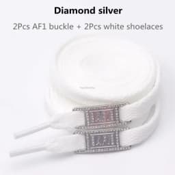 White Original Shoelaces Combination for Flats Sneakers Shoe Decoration Accessories Suitable for Shoe Lacing And Sneaker Customi