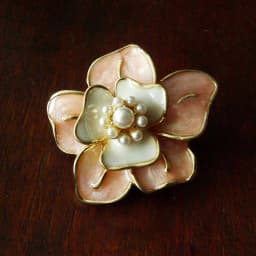Vintage Baroque Embossed Enamel Flower Brooches Stud Earring Set Pearl Brooch Women Clothing Party Accessories Gift