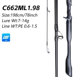 FISHINGFANS Rod L ML M LS Guide Spinning Casting Bass Pike Catfish Rod Trouts Perch 30T Carbon Fishing Rod