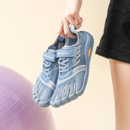 Mesh Five-Finger Athletic Shoes, Lightweight Design for Yoga, Functional Training & Indoor Adventures