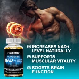 NAD Supplement, 1500 Mg - Liposomal NAD+ Supplement with Resveratrol, Supports Cellular Health, Endurance & Healthy Aging