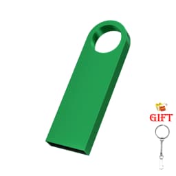 Free Custom Logo USB Flash Drive Pen Drive 8GB 16GB 32GB 64GB 128GB Metal Pendrive Card Memory Stick Drives U Disk with Key Ring